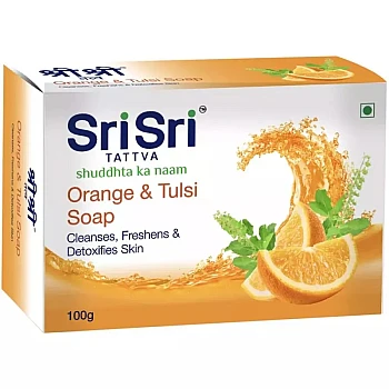 Sri Sri Tattva Orange & Tulsi Soap (100g)