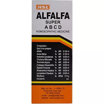 Haslab Alfalfa Super Tonic with Vitamin ABCD (115ml)