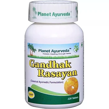Planet Ayurveda Gandhak Rasayan (120tab, Pack of 2)