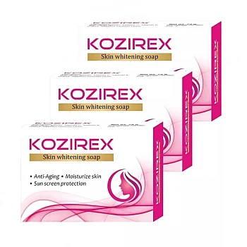 Biotrex Kozirex Skin Whitening Soap (75g, Pack of 3)