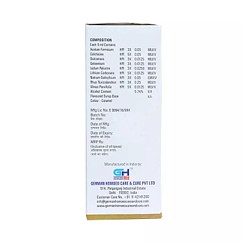 German Homeo Care & Cure Arthritic Syrup (200ml)