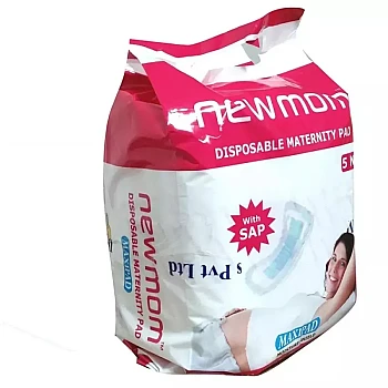 NewMom Disposable Maternity Pads (Maxi) (850ml) (5pcs, Pack of 3)