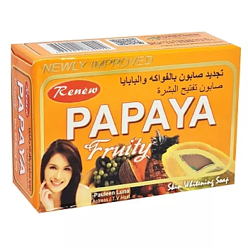 Renew Papaya Fruity Skin Whitening Soap (135g)