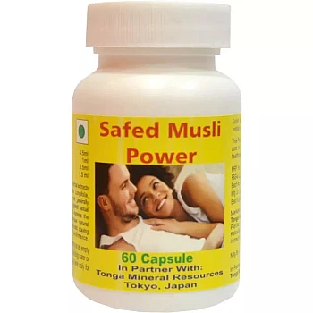 Tonga Herbs Safed Musli Power Capsules (60caps)
