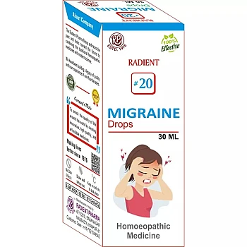 Radient 20 Migraine And Nueralgia Drops (30ml)