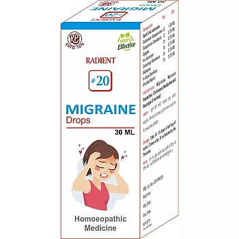 Radient 20 Migraine And Nueralgia Drops (30ml)