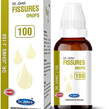 Dr. Johns J-100 FISSURES DROPS Drop bottle of 30 ml Drop