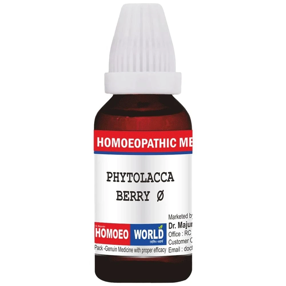 Dr. Majumder Homeo World Phytolacca Berry Mother Tincture (30ml Each) Q box of 1 Bottle Dr. Majumder Homeo World Phytolacca Berry Mother Tincture (30ml Each) Q box of 1 Bottle