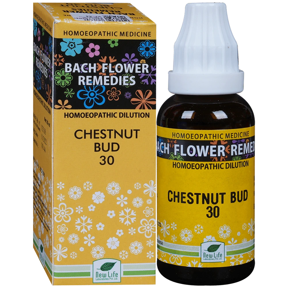 New Life Bach Flower Chestnut Bud 30 bottle of 30 ml Dilution New Life Bach Flower Chestnut Bud 30 bottle of 30 ml Dilution