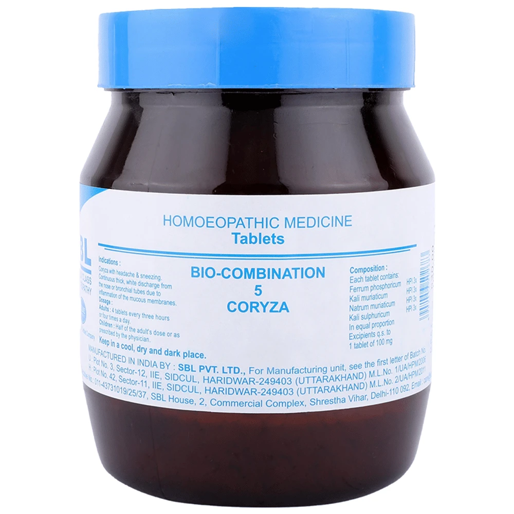 SBL Bio-Combination 5 Tablet bottle of 450 gm Biocombination Tablet