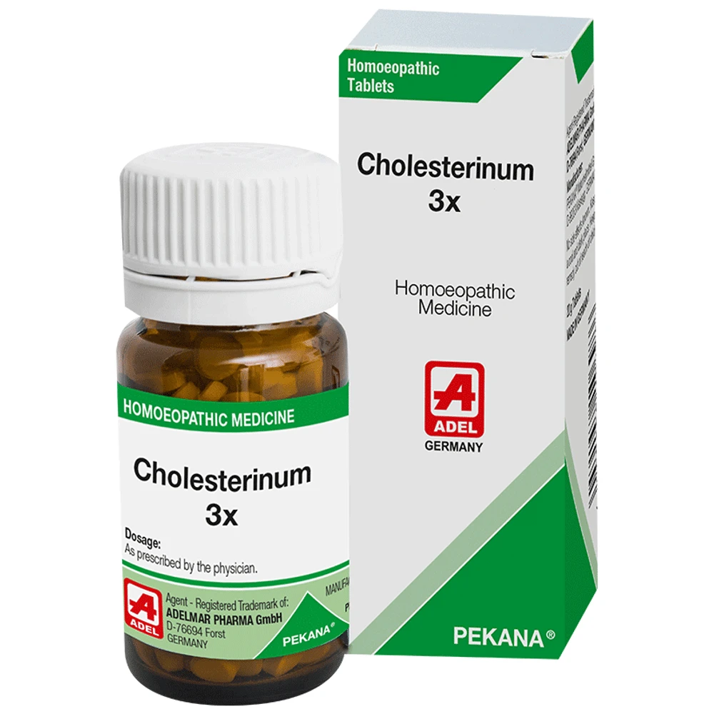 ADEL Cholesterinum Trituration Tablet 3X bottle of 20 gm Trituration Tablet