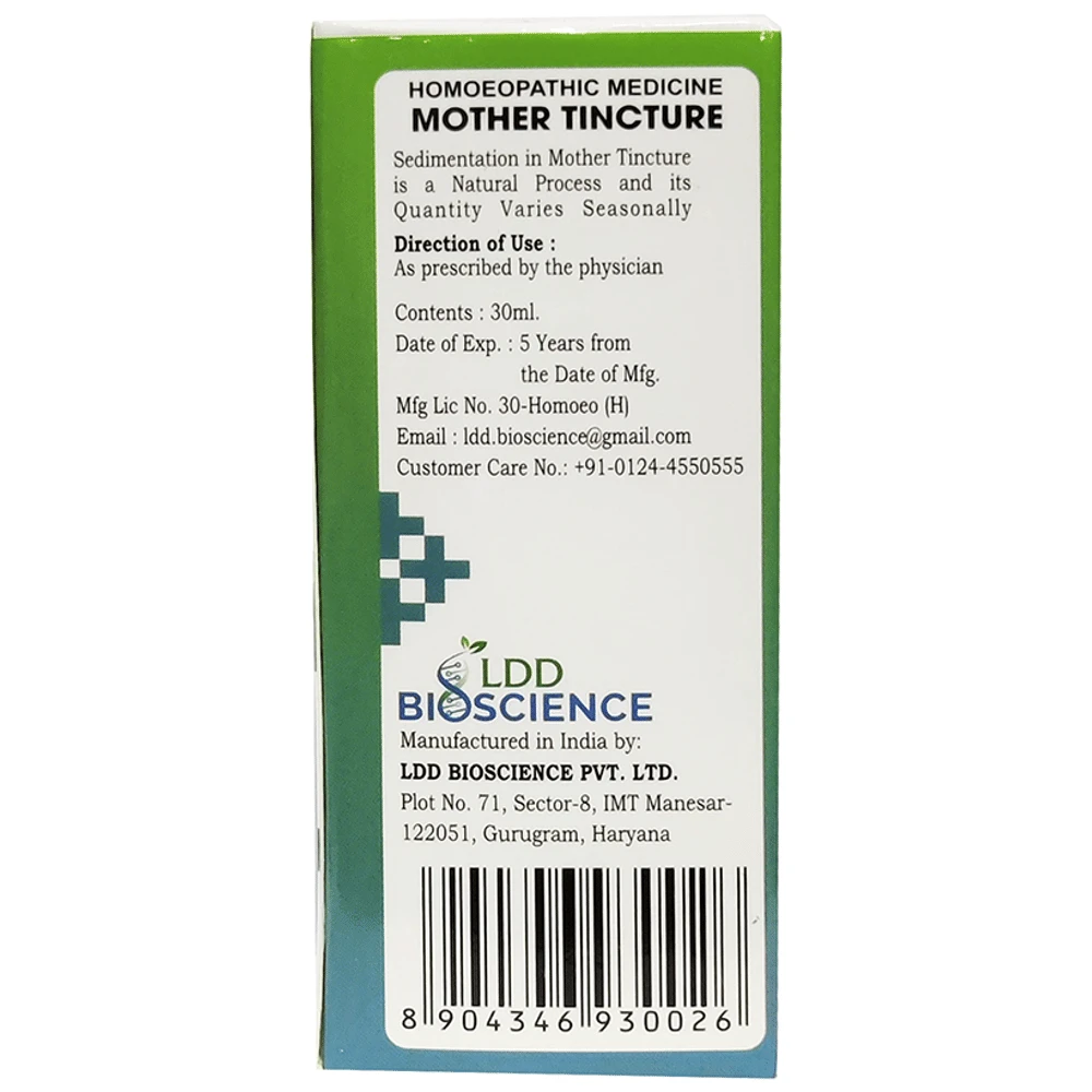 LDD Bioscience Withania Somnifera Mother Tincture Q bottle of 30 ml Mother Tincture