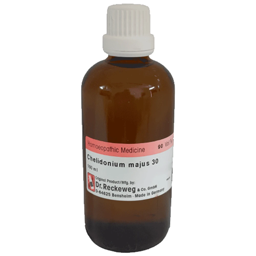 Dr Reckeweg Chelidonium Majus Dilution 30 CH bottle of 100 ml Dilution Dr Reckeweg Chelidonium Majus Dilution 30 CH bottle of 100 ml Dilution