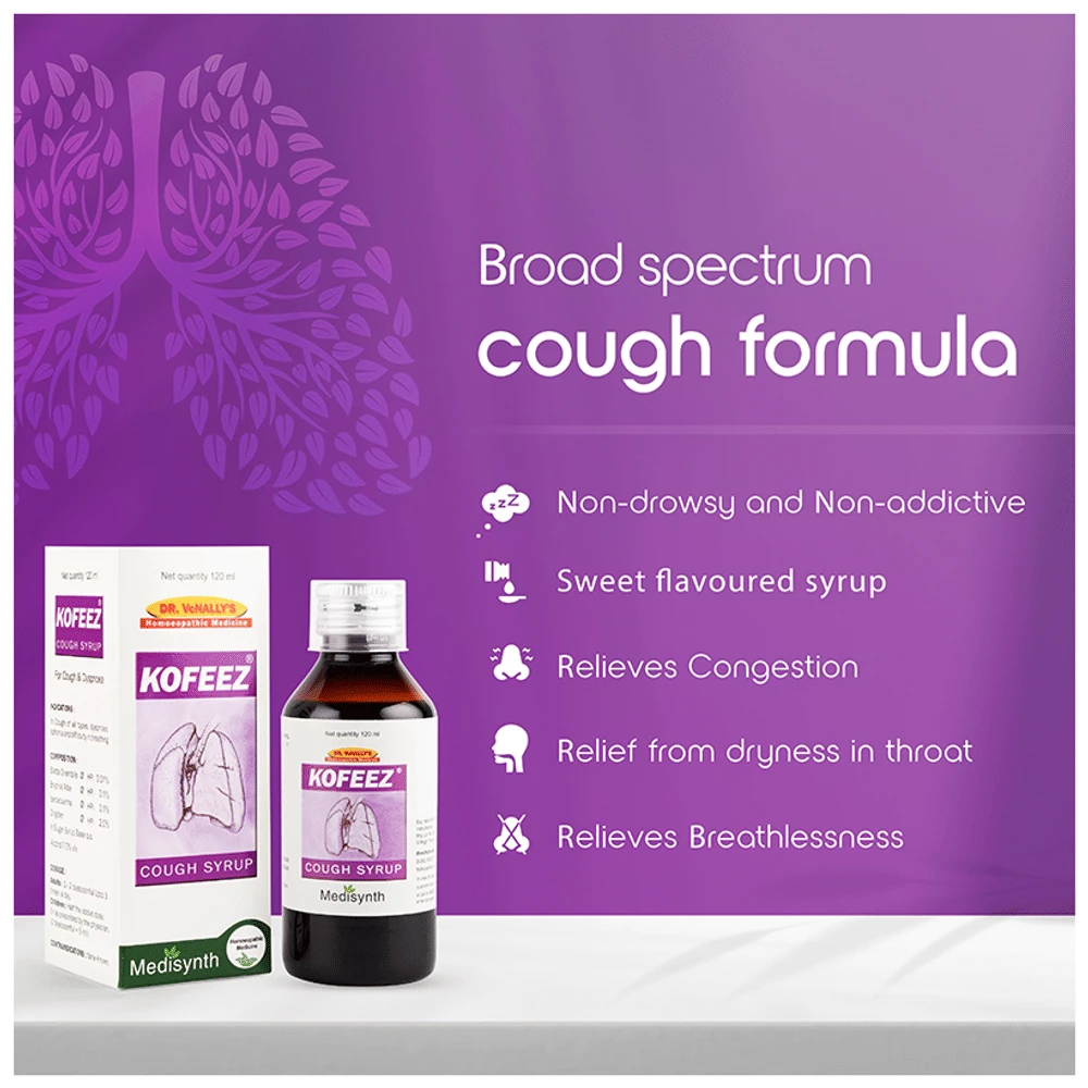 Medisynth Kofeez Cough Syrup bottle of 200 ml Syrup