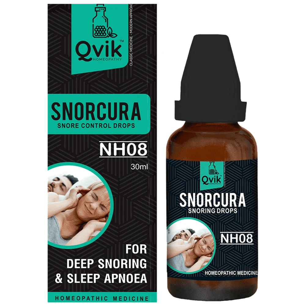 Qvik NH08 Snorcura Snore Control Drop bottle of 30 ml Drop