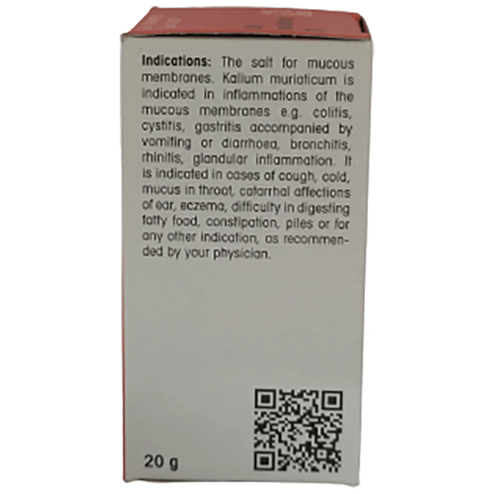 Dr Reckeweg Kali Muricaticum Biochemic Tablet 3X bottle of 20 gm Biochemic Tablet