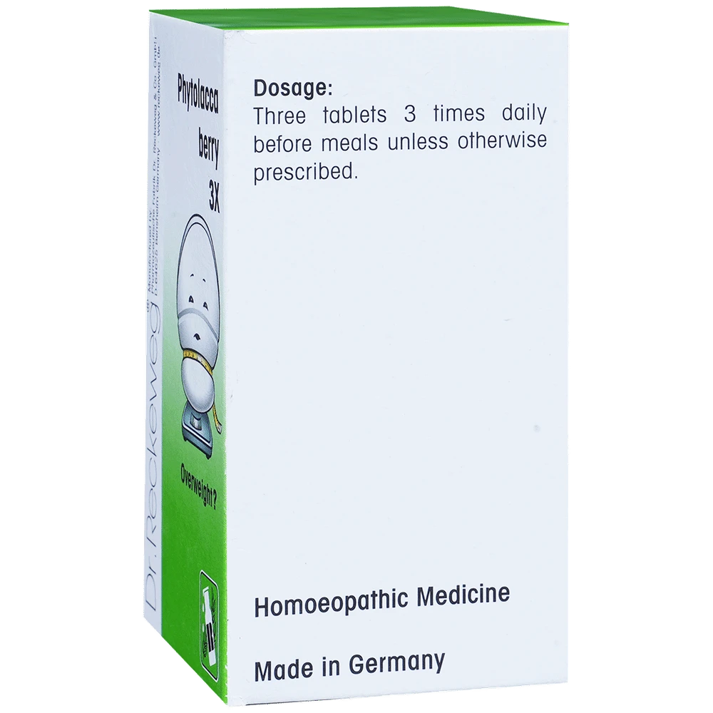 Dr. Reckeweg Phytolacca Berry Trituration Tablet 3X bottle of 20 gm Trituration Tablet