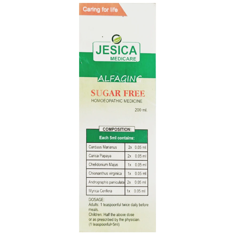 Jesica Alfaging Sugar Free bottle of 200 ml Liquid