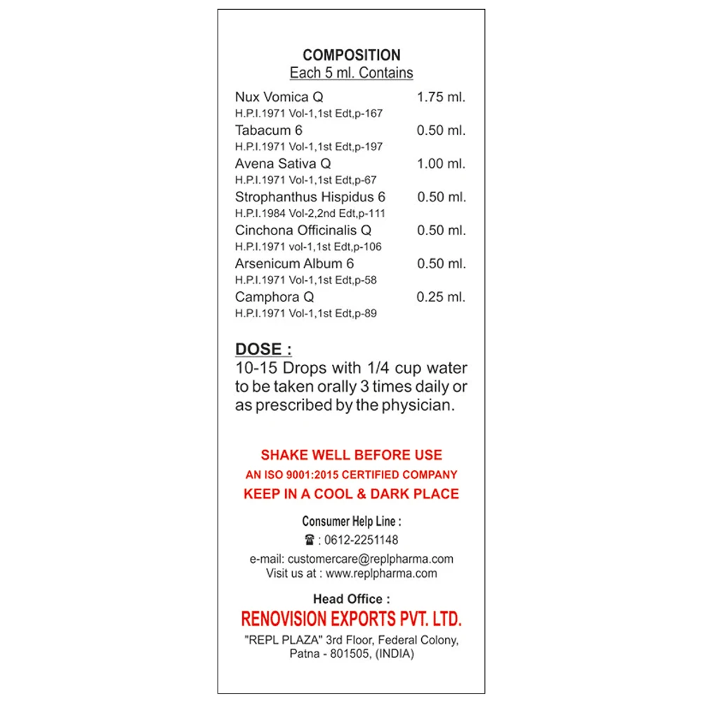 REPL Dr. Advice No.238 Niocin-H Drop bottle of 30 ml Drop