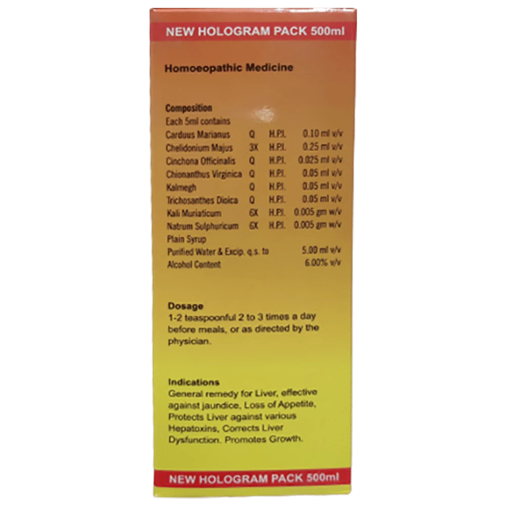 Dr. Wellmans Wellmolive 55 Liver Tonic bottle of 500 ml Tonic