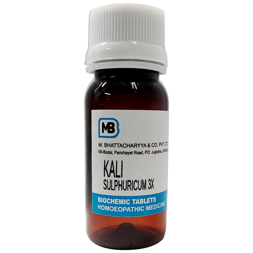 MB Kali Sulphuricum Tablet 3X bottle of 25 gm Tablet