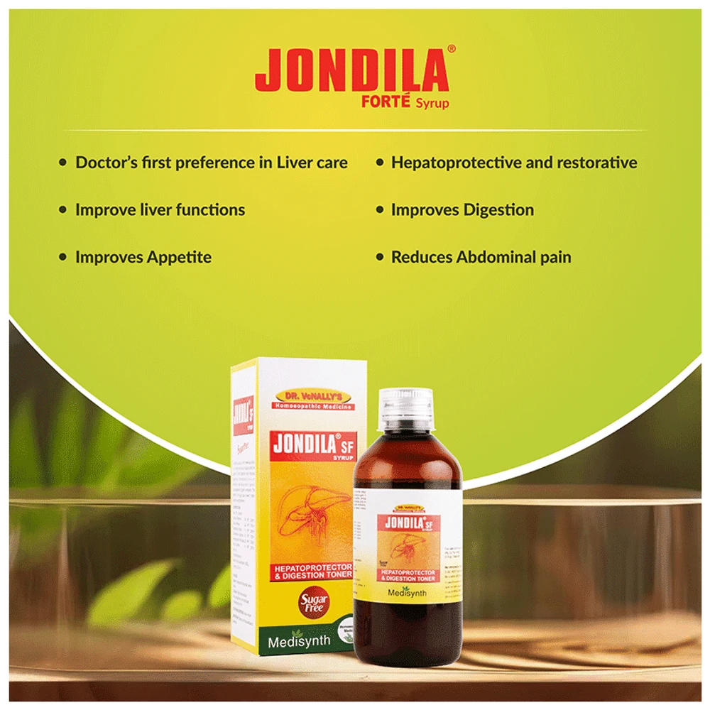 Medisynth Jondila Sugar Free Syrup bottle of 200 ml Syrup