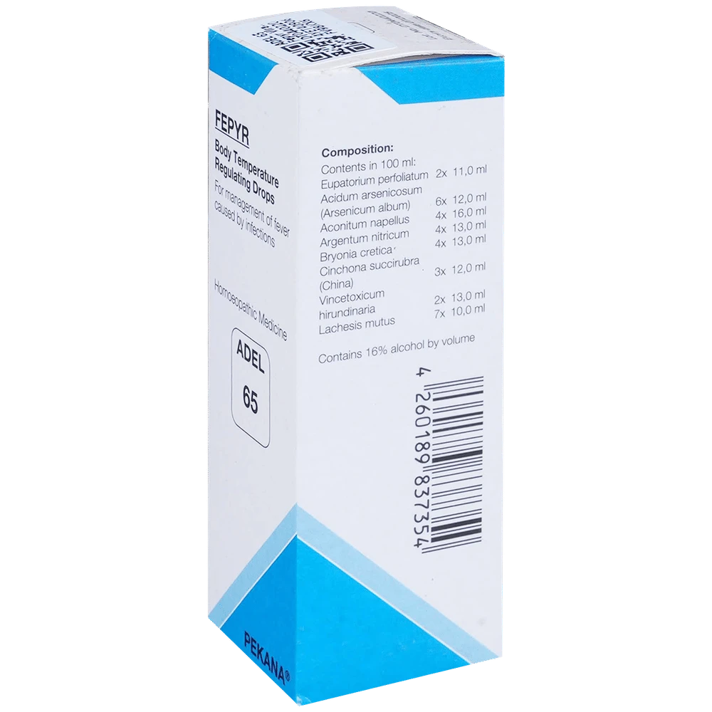 ADEL 65 Fepyr Body Temperature Management Viral Fever Drop bottle of 20 ml Drop