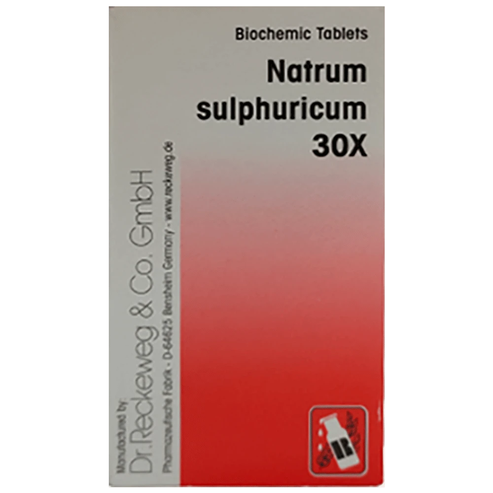 Dr Reckeweg Natrum sulphuricum Biochemic Tablet 30X bottle of 20 gm Biochemic Tablet Dr Reckeweg Natrum sulphuricum Biochemic Tablet 30X bottle of 20 gm Biochemic Tablet