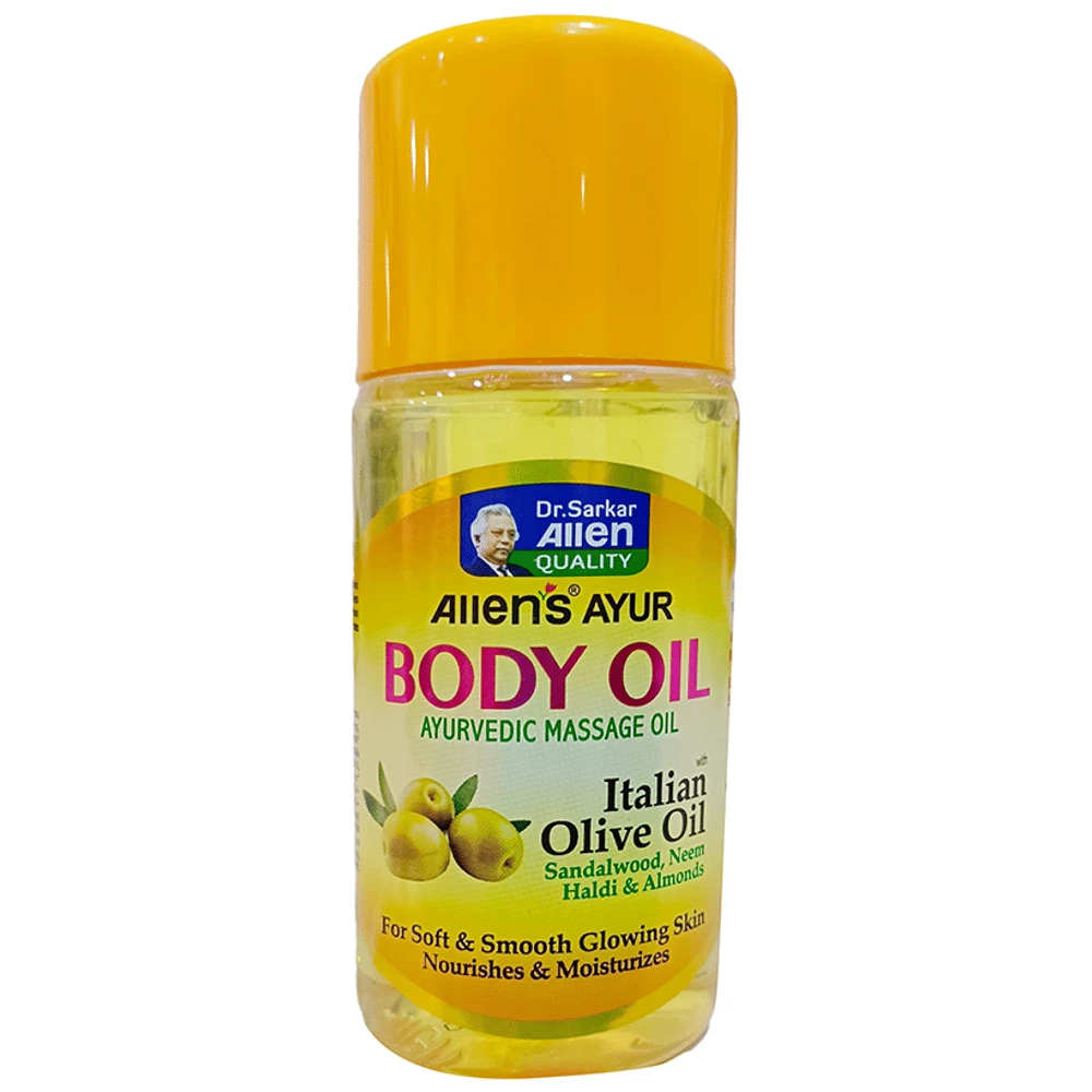 Allen's Ayur Body Massage Oil bottle of 100 ml Oil