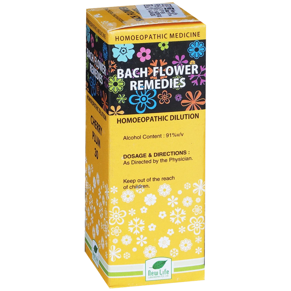 New Life Bach Flower Cherry Plum 30 bottle of 30 ml Dilution