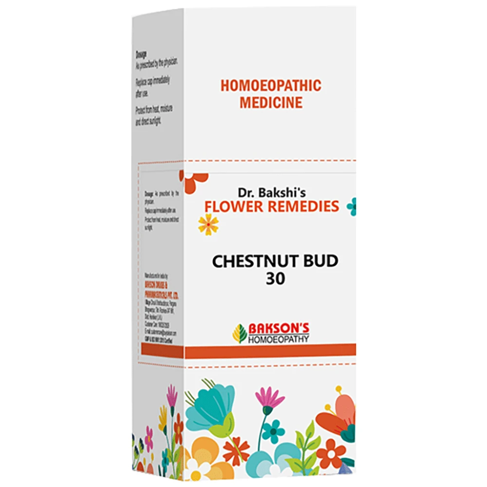 BAKSON Dr. Bakshi's Bach Flower Chestnut Bud 30 CH bottle of 100 ml Drop