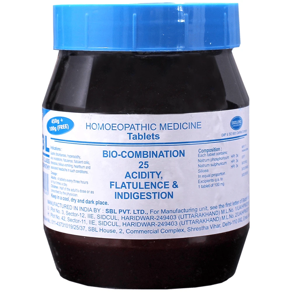 SBL Bio-Combination 25 Tablet bottle of 550 gm Biocombination Tablet