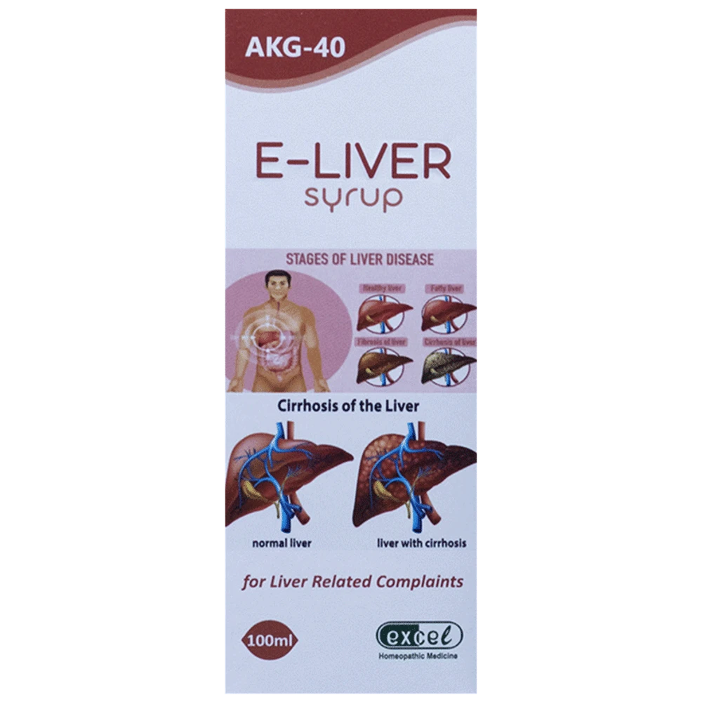 Excel AKG 40 E-Liver Syrup bottle of 200 ml Syrup