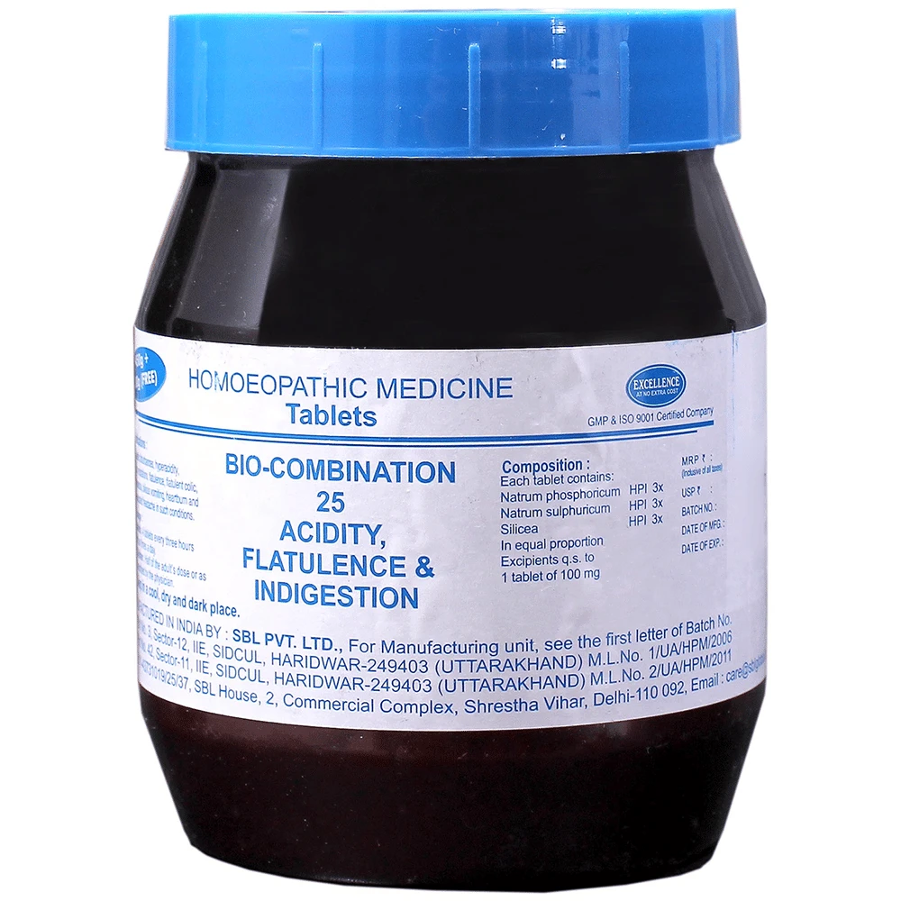 SBL Bio-Combination 25 Tablet bottle of 550 gm Biocombination Tablet
