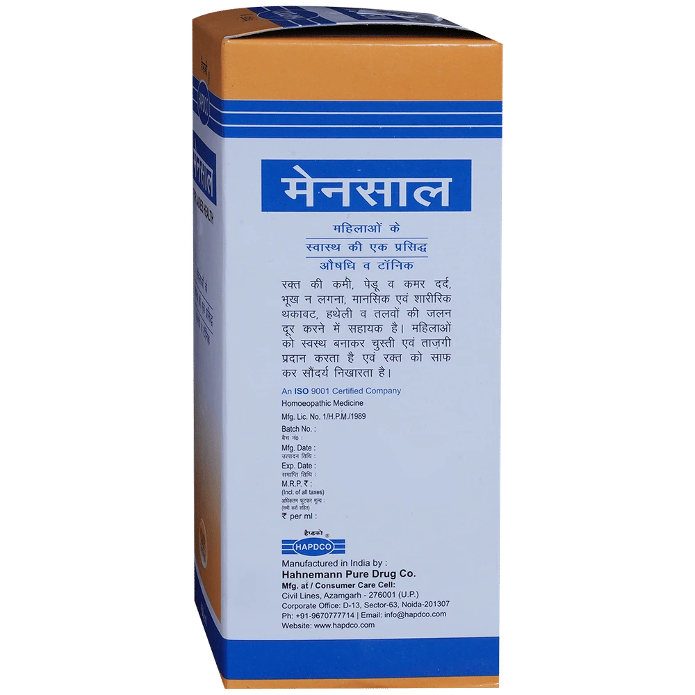 Hapdco Mensol Tonic bottle of 450 ml Tonic