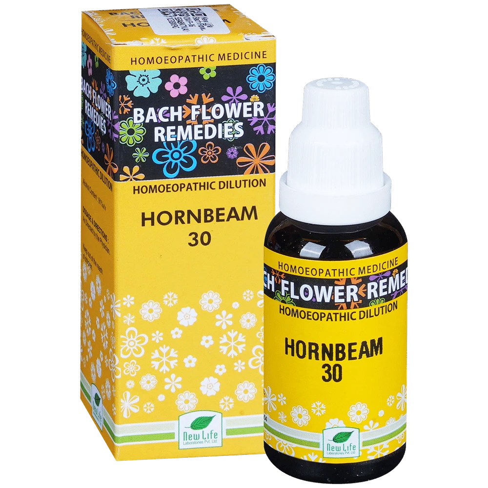 New Life Bach Flower Horn Beam 30 bottle of 30 ml Dilution