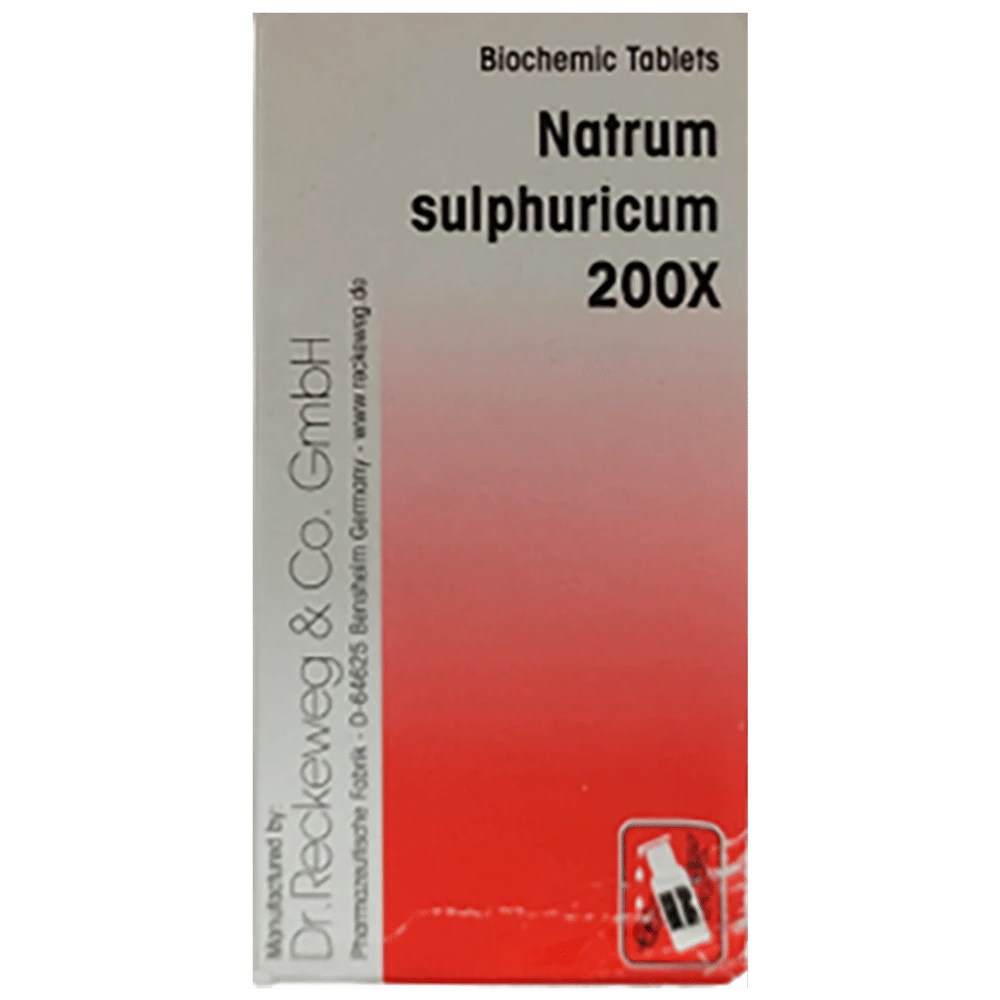 Dr Reckeweg Natrum sulphuricum Biochemic Tablet 200X bottle of 20 gm Biochemic Tablet Dr Reckeweg Natrum sulphuricum Biochemic Tablet 200X bottle of 20 gm Biochemic Tablet