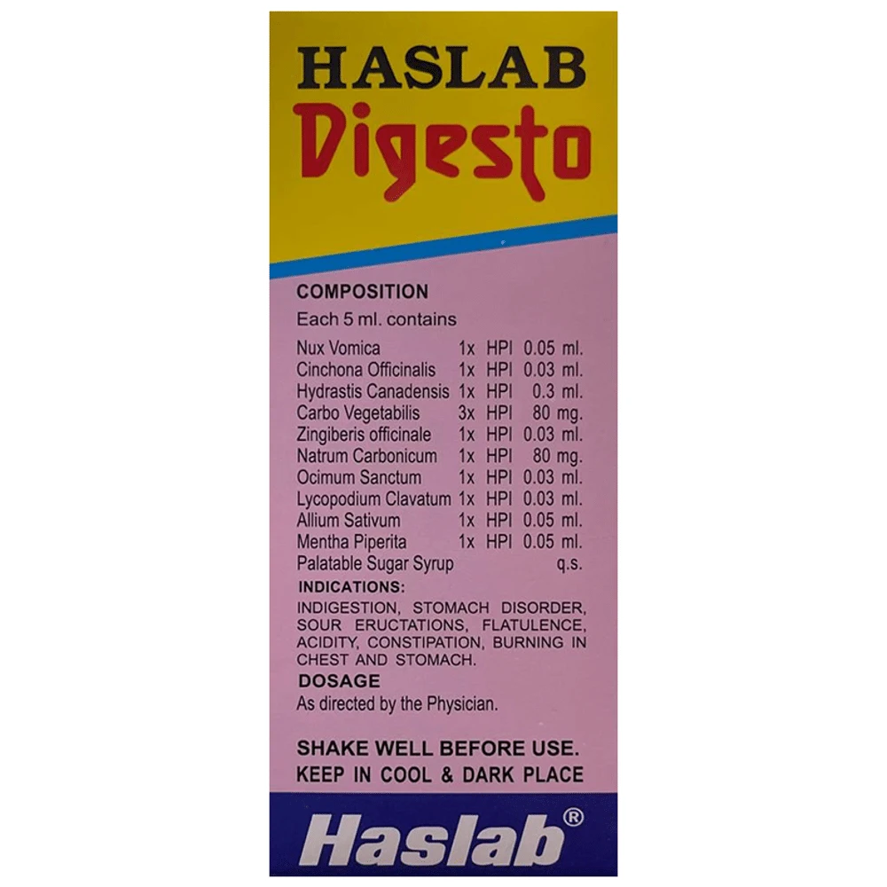Haslab Digesto Syrup bottle of 450 ml Syrup