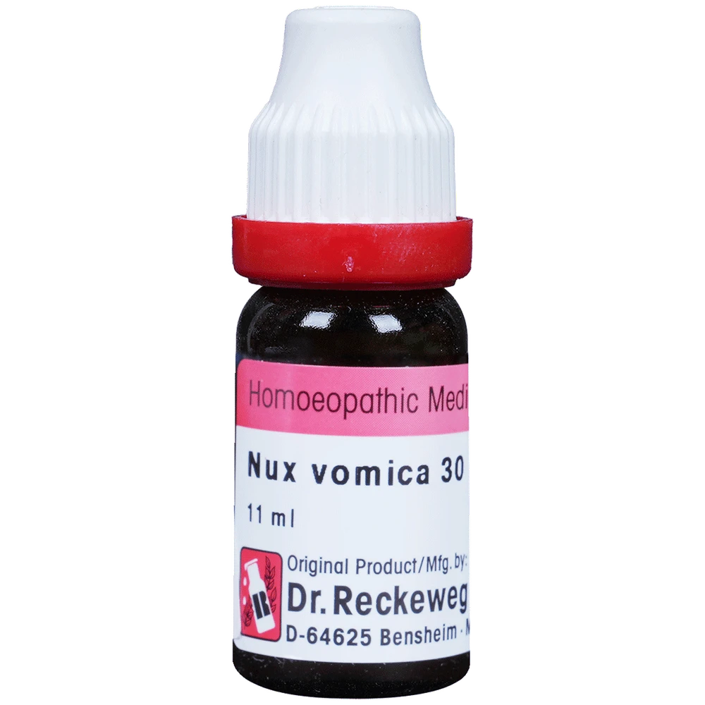 Dr. Reckeweg Nux Vomica Dilution 30 CH bottle of 11 ml Dilution Dr. Reckeweg Nux Vomica Dilution 30 CH bottle of 11 ml Dilution