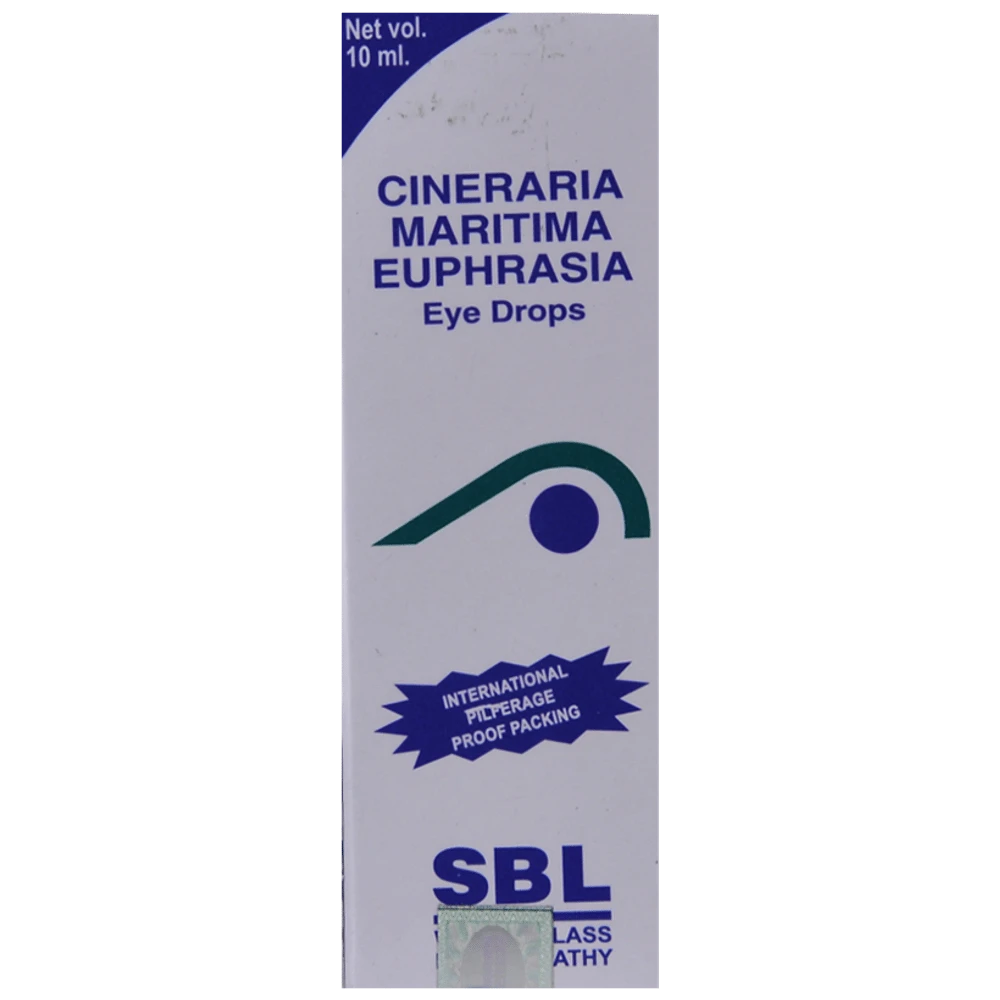 SBL Cineraria Maritima Euphrasia Eye Drop | For Eye Care bottle of 10 ml Eye Drop