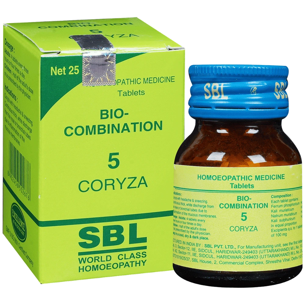 SBL Bio-Combination 5 Tablet bottle of 25 gm Biocombination Tablet