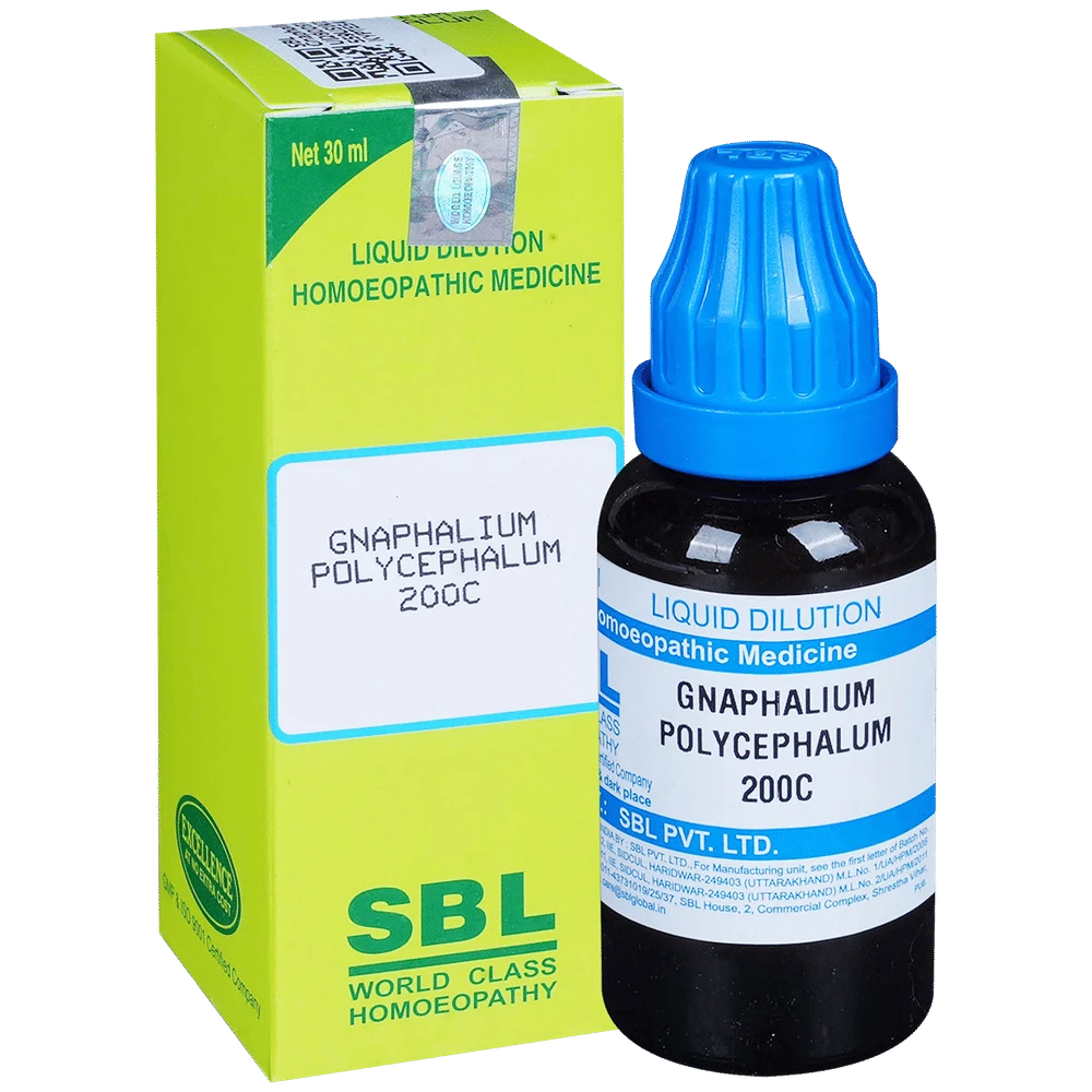 SBL Gnaphalium Polycephalum Dilution 200 CH bottle of 30 ml Dilution SBL Gnaphalium Polycephalum Dilution 200 CH bottle of 30 ml Dilution