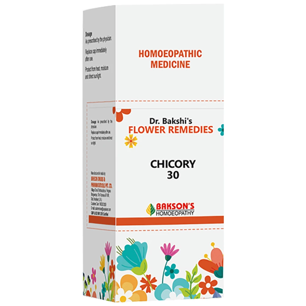 BAKSON Dr. Bakshi's Bach Flower Chicory 30 CH bottle of 100 ml Drop