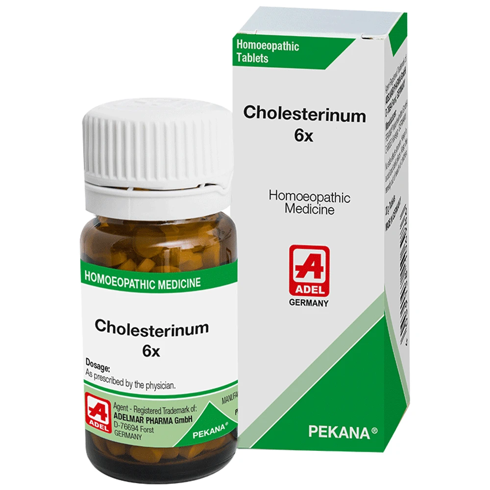 ADEL Cholesterinum Trituration Tablet 6X bottle of 20 gm Trituration Tablet