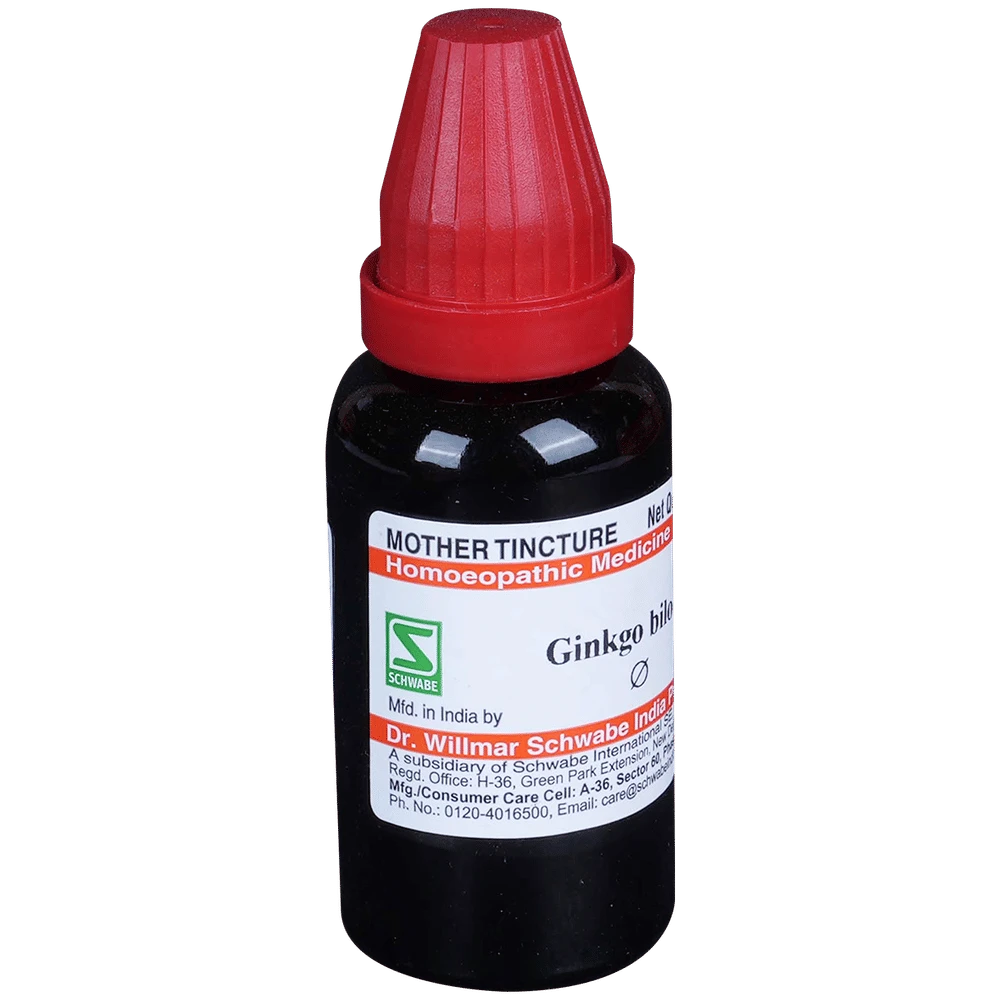 Dr Willmar Schwabe India Ginkgo Biloba Mother Tincture Q bottle of 30 ml Mother Tincture Dr Willmar Schwabe India Ginkgo Biloba Mother Tincture Q bottle of 30 ml Mother Tincture