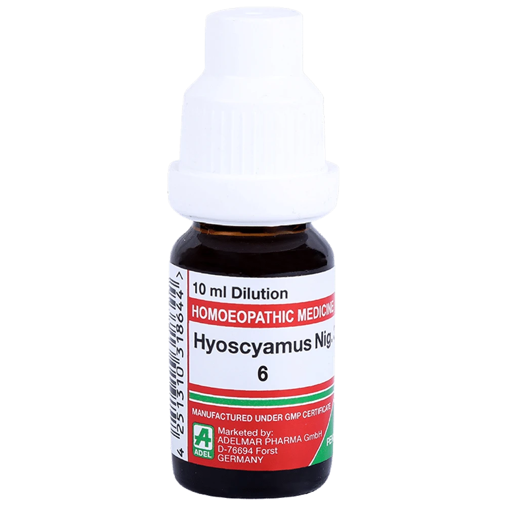 ADEL Hyoscyamus Nig. Dilution 6 bottle of 10 ml Dilution