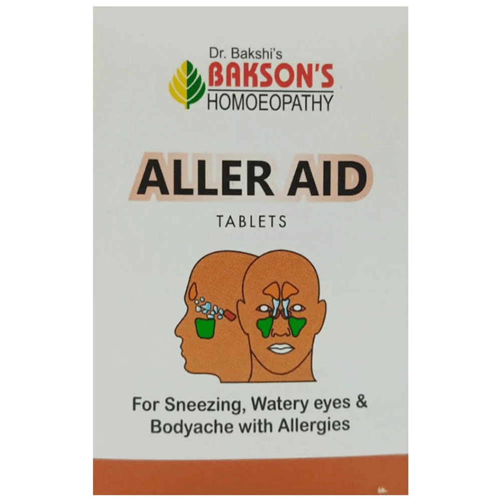 Bakson's Homeopathy Aller Aid Tablet bottle of 75 tablets