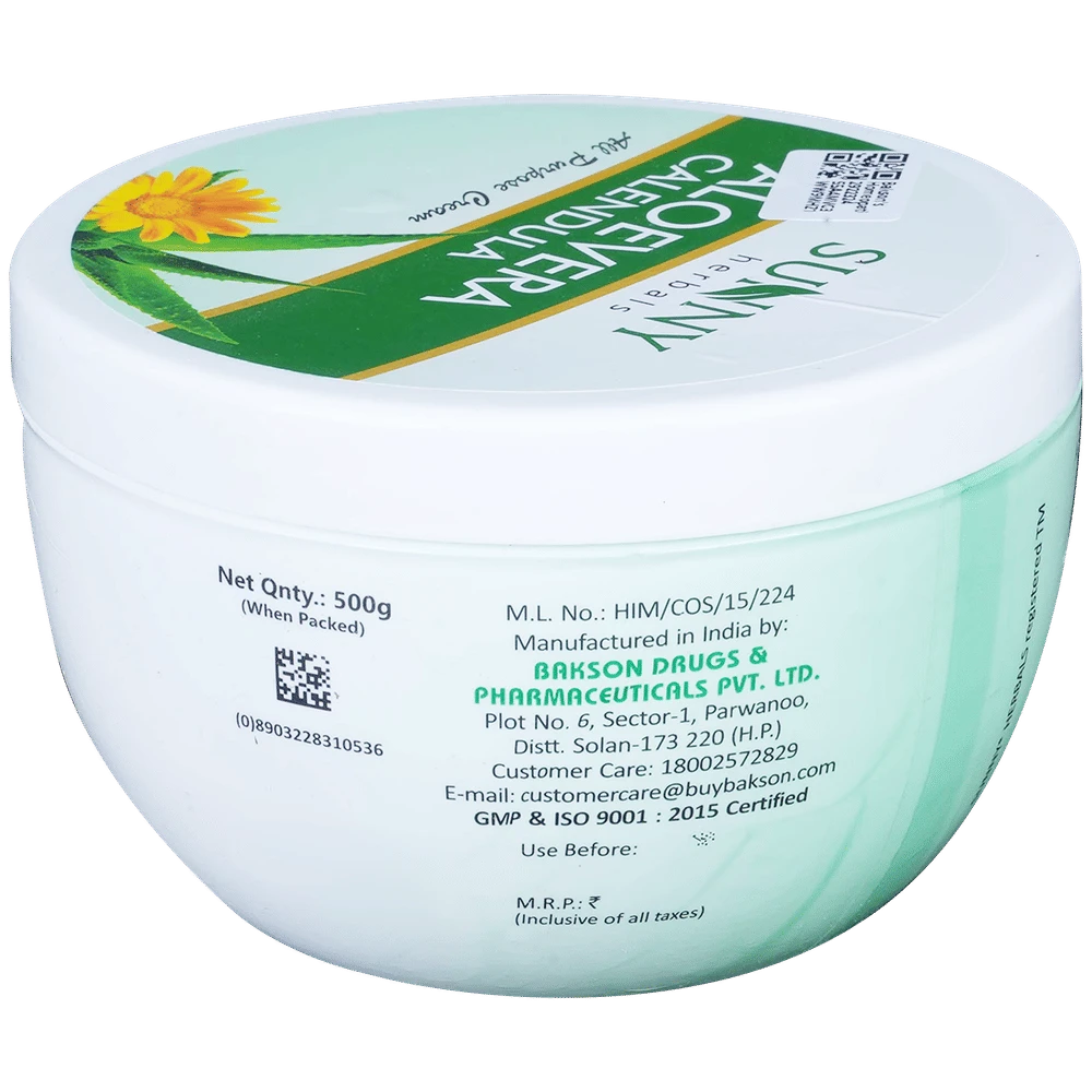 Bakson's Homeopathy Aloevera Calendula Cream jar of 500 gm Cream