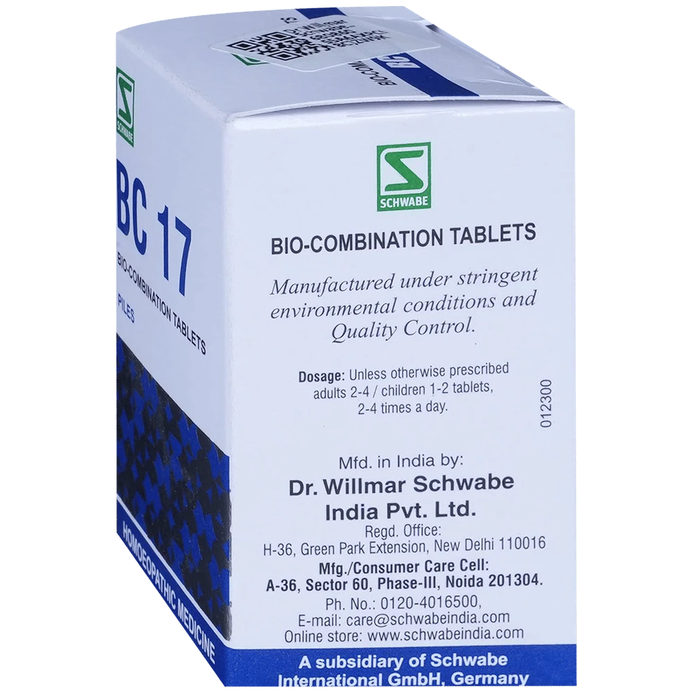 Dr Willmar Schwabe India Bio-Combination 17 (BC 17) Tablet bottle of 25 gm Biocombination Tablet