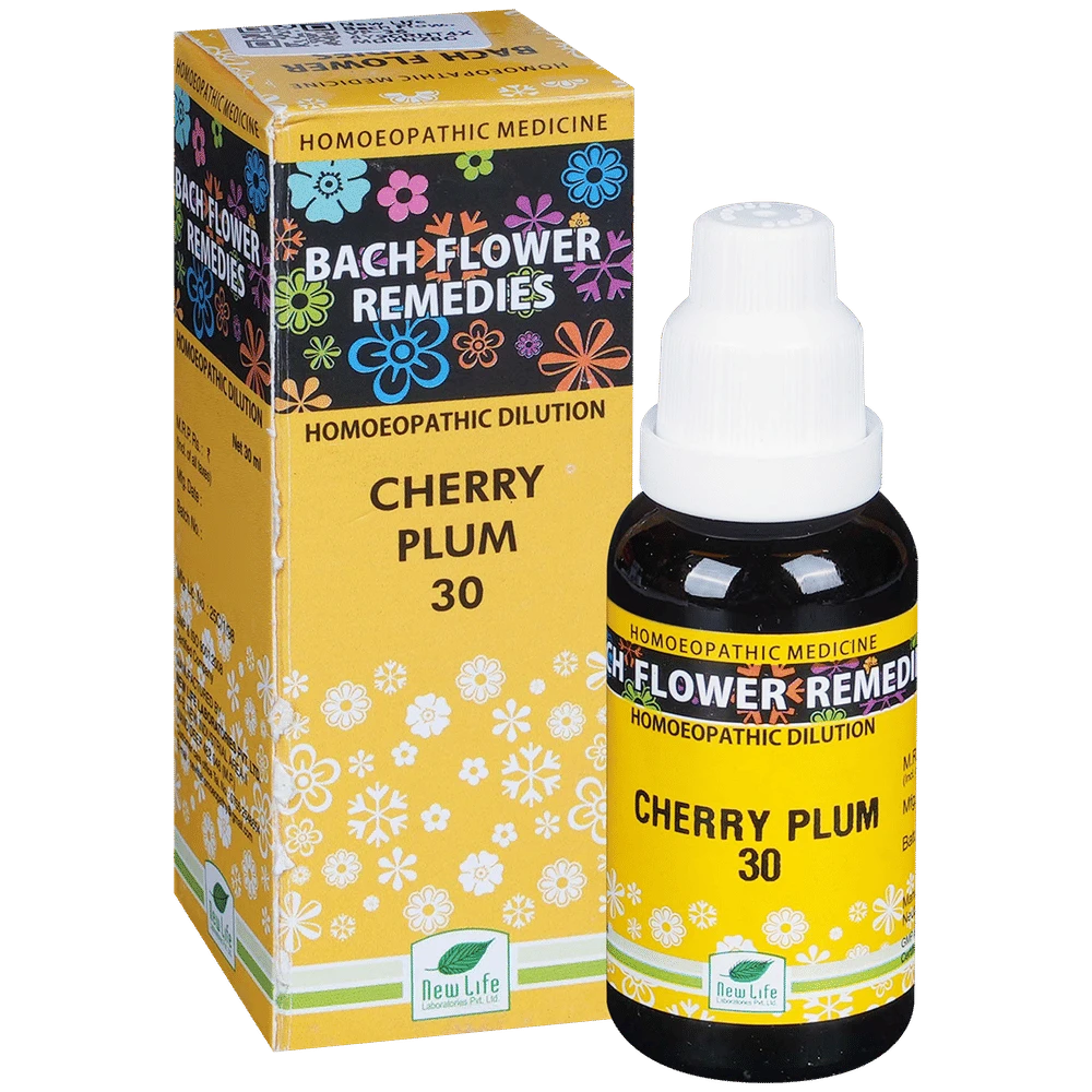 New Life Bach Flower Cherry Plum 30 bottle of 30 ml Dilution